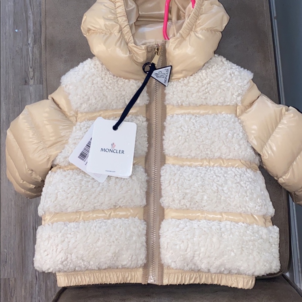 MONCLER beige winter coat
